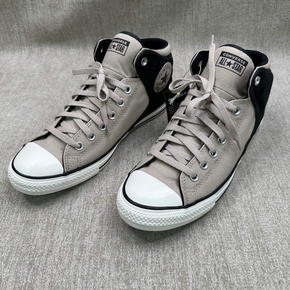 Men's Converse Sneakers 12.5 Chuck Taylor Black/Papyrus Mid Top CTAS High Street